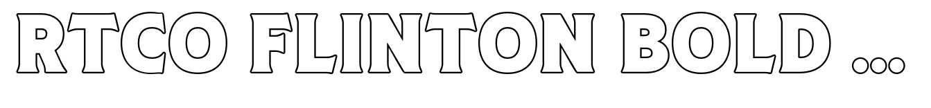 RTCO Flinton Bold Outline